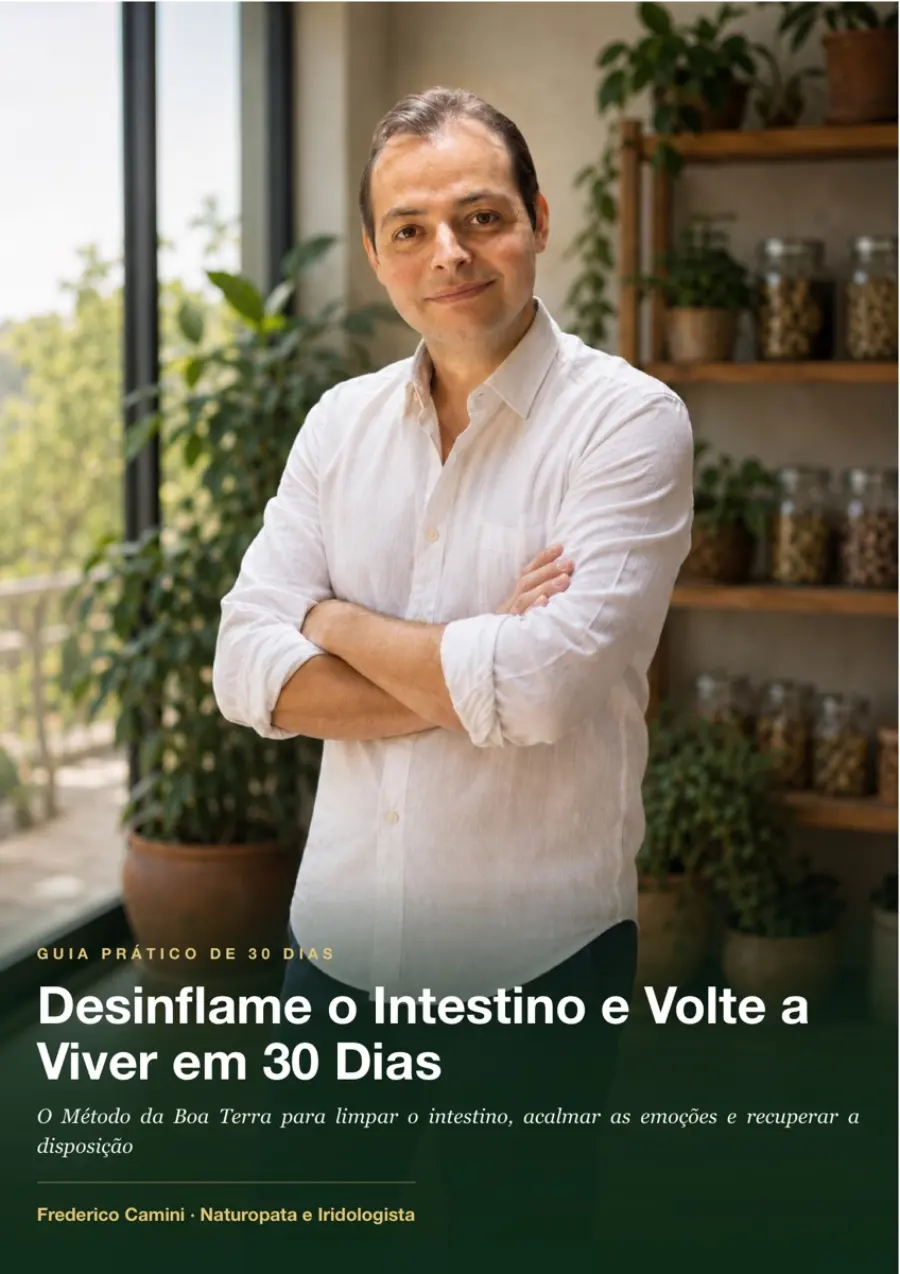 Capa do guia Desinflame o Intestino e Volte a Viver em 30 Dias